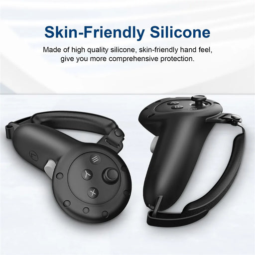 WOLMTT 1 Pair for Meta Quest 3 Touch Controller Anti-drop Protective Cover Silicone Sleeve - Black - 2