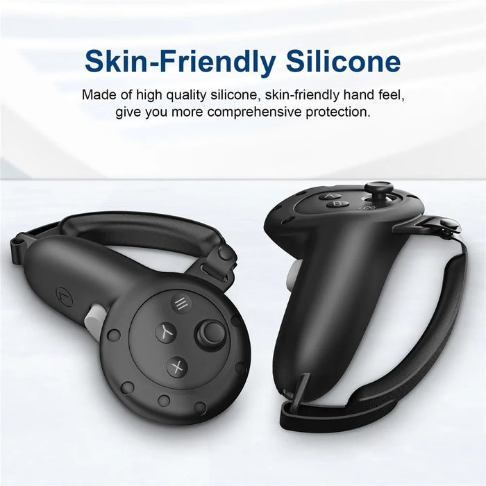 WOLMTT 1 Pair for Meta Quest 3 Touch Controller Anti-drop Protective Cover Silicone Sleeve - Black - 2