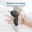 WOLMTT 1 Pair for Meta Quest 3 Touch Controller Anti-drop Protective Cover Silicone Sleeve - Black - 4