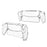 For PlayStation Portal Game Console Clear PC Cover Split Protective Hard Case - Transparent - 1