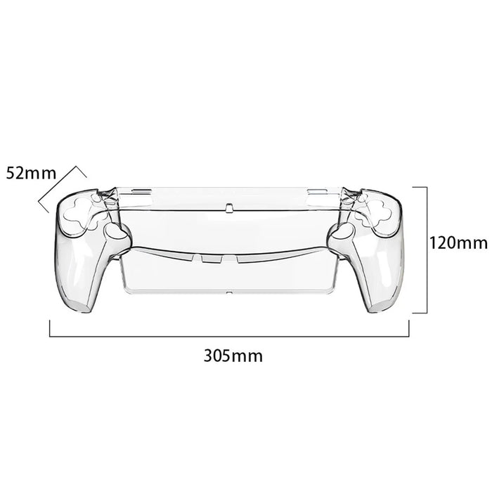 For PlayStation Portal Game Console Clear PC Cover Split Protective Hard Case - Transparent - 4