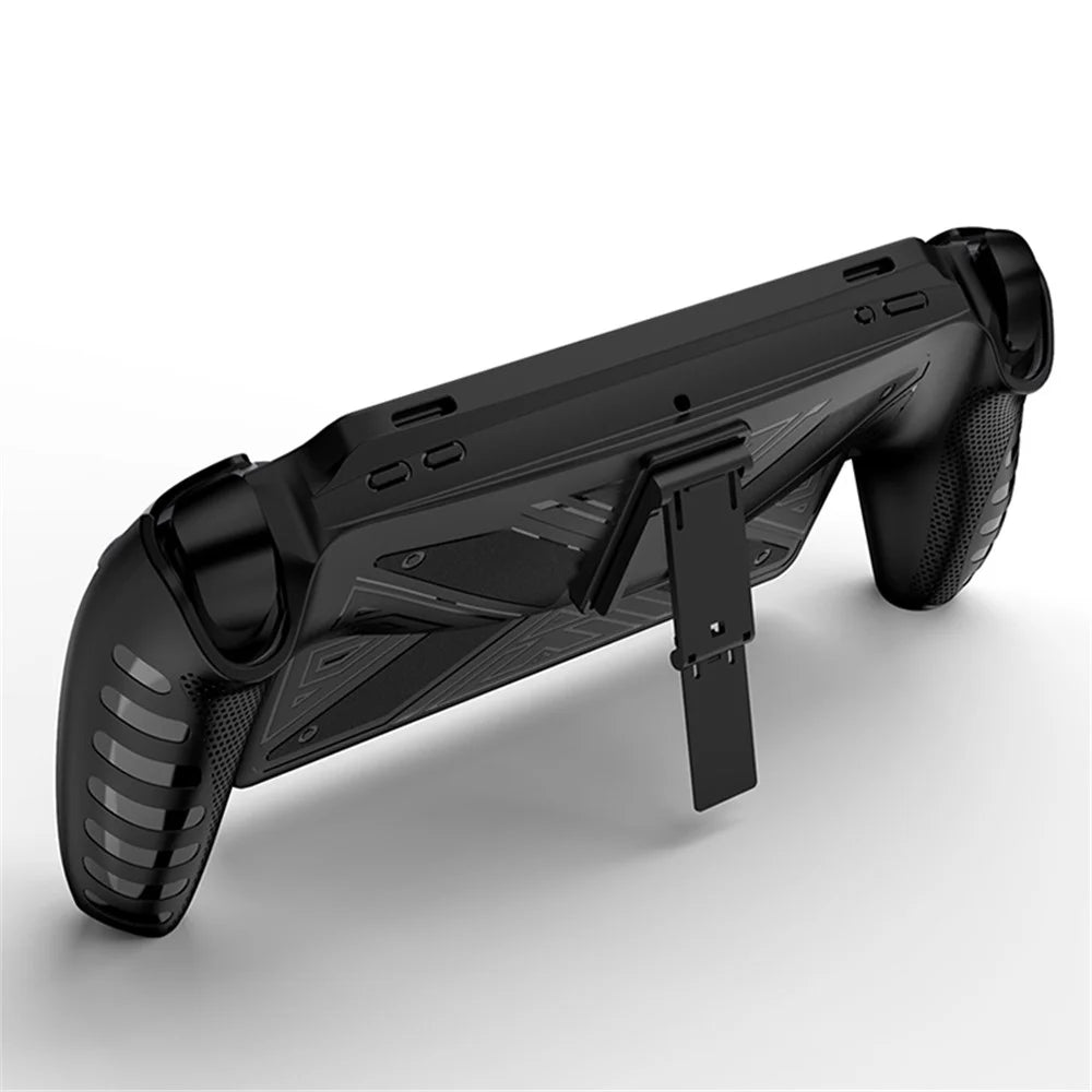 For PlayStation Portal Game Console Anti-scratch TPU Protective Case with Kickstand - Black - 2