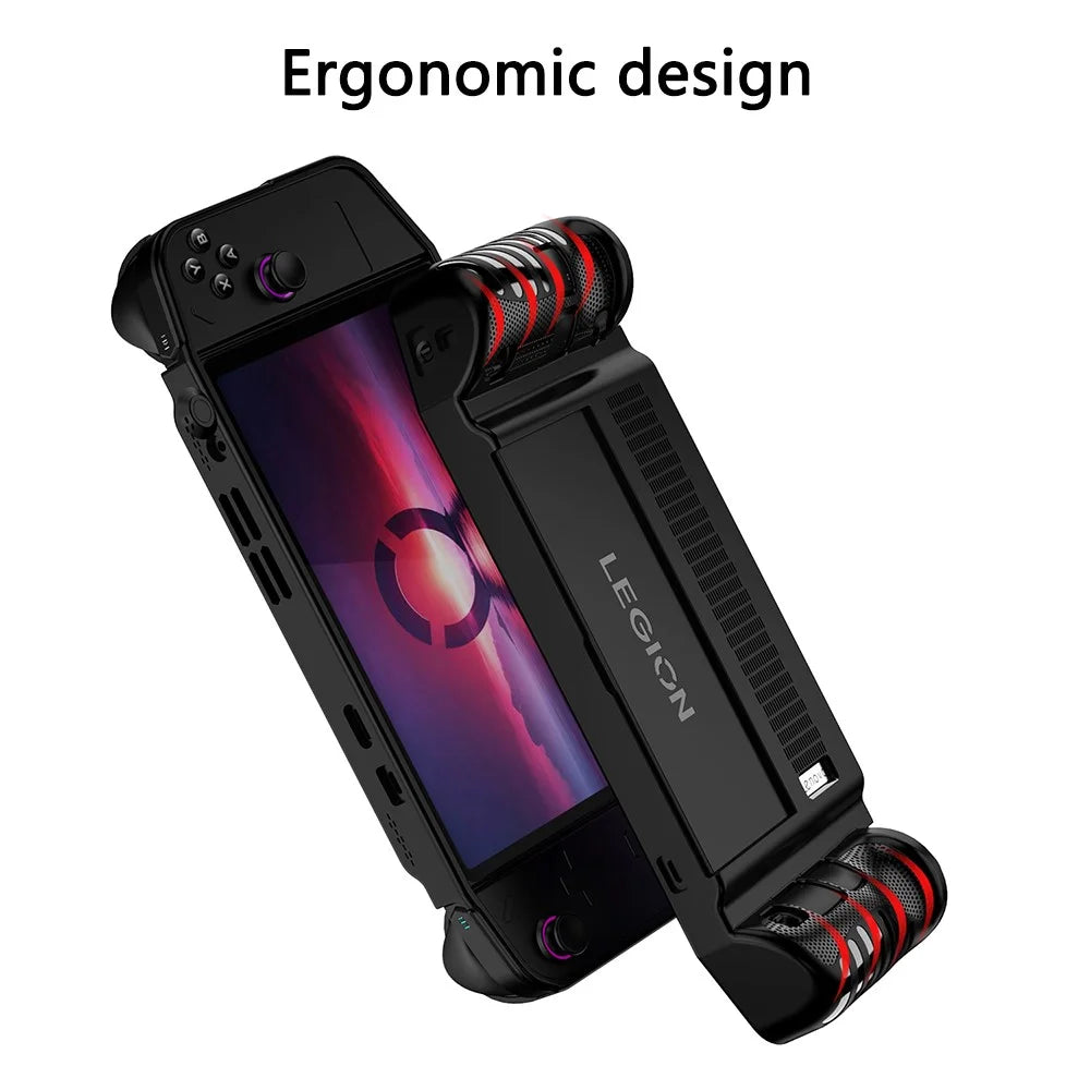 For Lenovo Legion Go Controller Grip Protector Soft TPU Case Sleeve Handle Grip - Black - 5