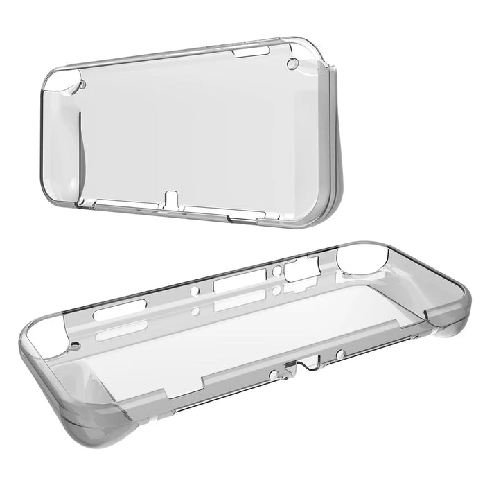 For Nintendo Switch OLED TPU Clear Protective Case Game Console Anti-drop Shell - Transparent - 1