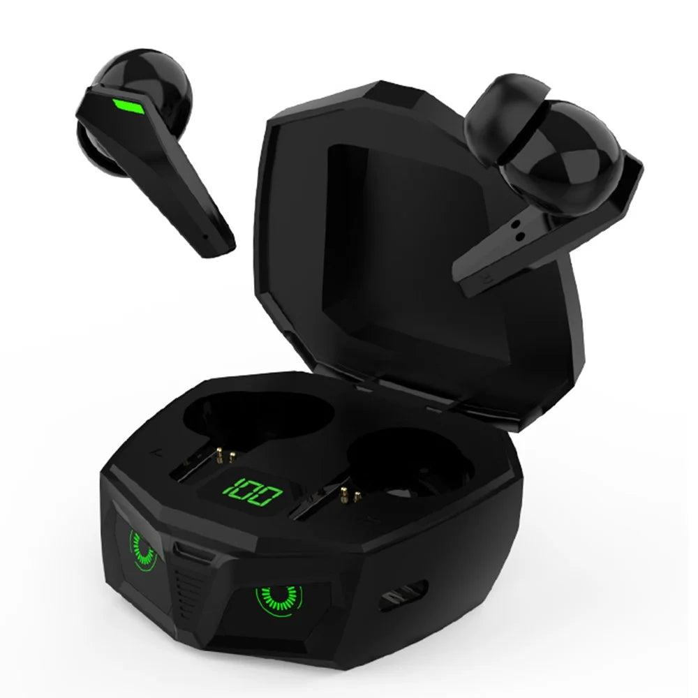 P50 TWS Bluetooth-compatible Earphone Stereo Music Low Latency Gaming Wireless Headset - Black - 2