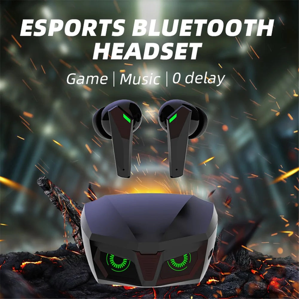 P50 TWS Bluetooth-compatible Earphone Stereo Music Low Latency Gaming Wireless Headset - Black - 5