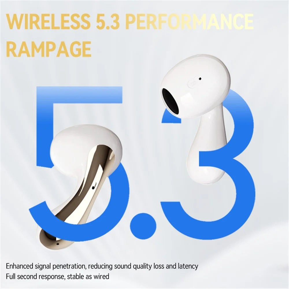 LX04 Bluetooth-compatible 5.3 Mini Earbuds Noise Reduction IPX5 Waterproof Wireless Headphones - Nude - 6