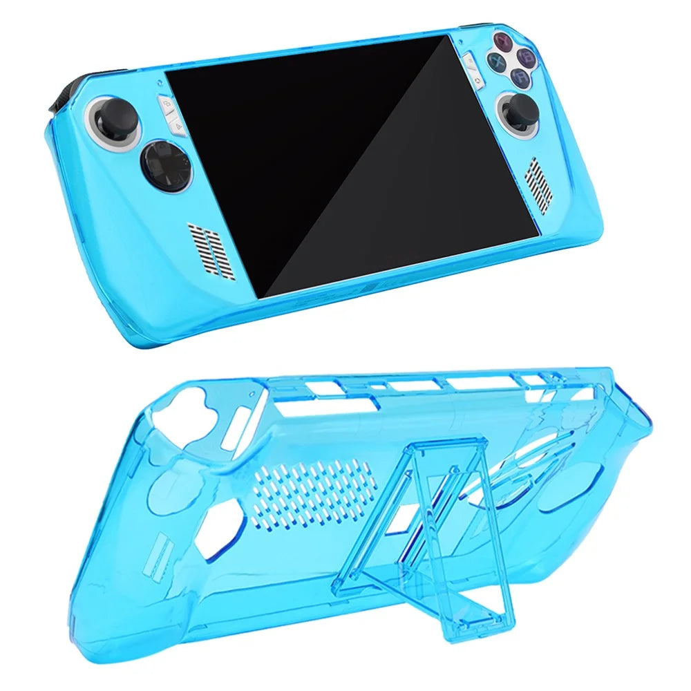 Clear PC Case for ASUS ROG Ally Protection Cover Shockproof Game Console Sleeve - Transparent Blue - 1