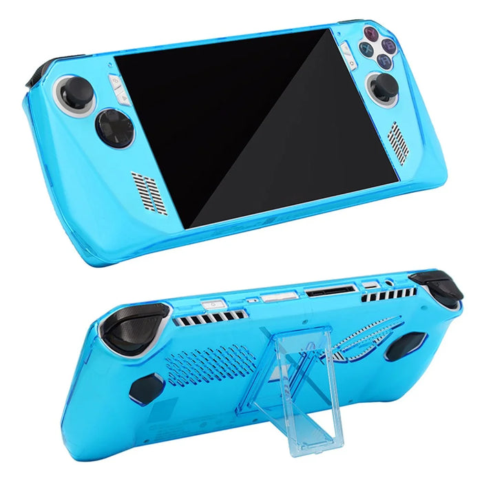 Clear PC Case for ASUS ROG Ally Protection Cover Shockproof Game Console Sleeve - Transparent Blue - 2