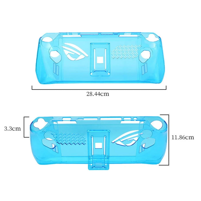 Clear PC Case for ASUS ROG Ally Protection Cover Shockproof Game Console Sleeve - Transparent Blue - 7
