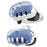 JYS JYS-MQ012 For Meta Quest 3 VR Case Headset Accessories Clear PC Cover Camera Lens Protector - Transparent Blue - 1