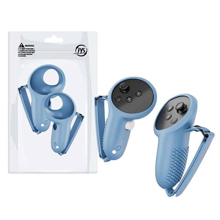 JYS JYS-MQ013 1 Pair for Meta Quest 3 Touch Controller Cover Anti-skid Silicone Protective Case - Blue - 1