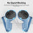 JYS JYS-MQ013 1 Pair for Meta Quest 3 Touch Controller Cover Anti-skid Silicone Protective Case - Blue - 2