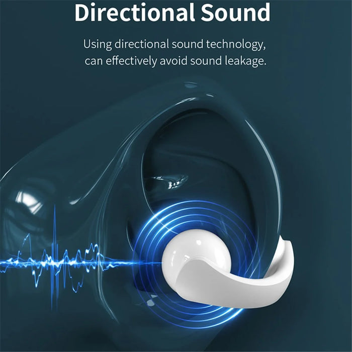 DEIVA Smart Series TWS-M5 EM031 Wireless Earphone Ear Clip Bluetooth-compatible Stereo Music Headset - White - 4