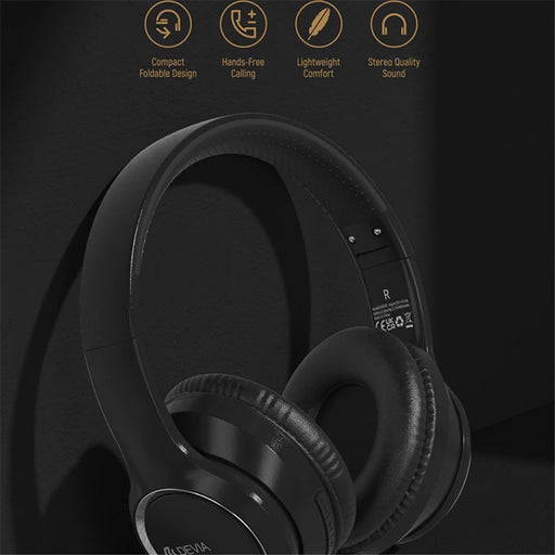 DEVIA Kintone Series HiFi Sound Bluetooth-compatible Wireless Headset Over-Ear Earphone V2 - Black - 2