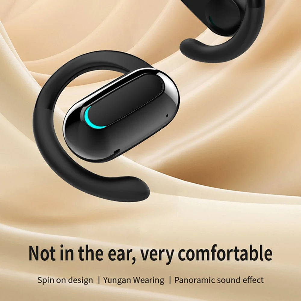 M-F9 Single Ear Wireless Bluetooth-compatible 5.3 Earhook Headset Sports Running Music Earphone - Black - 3