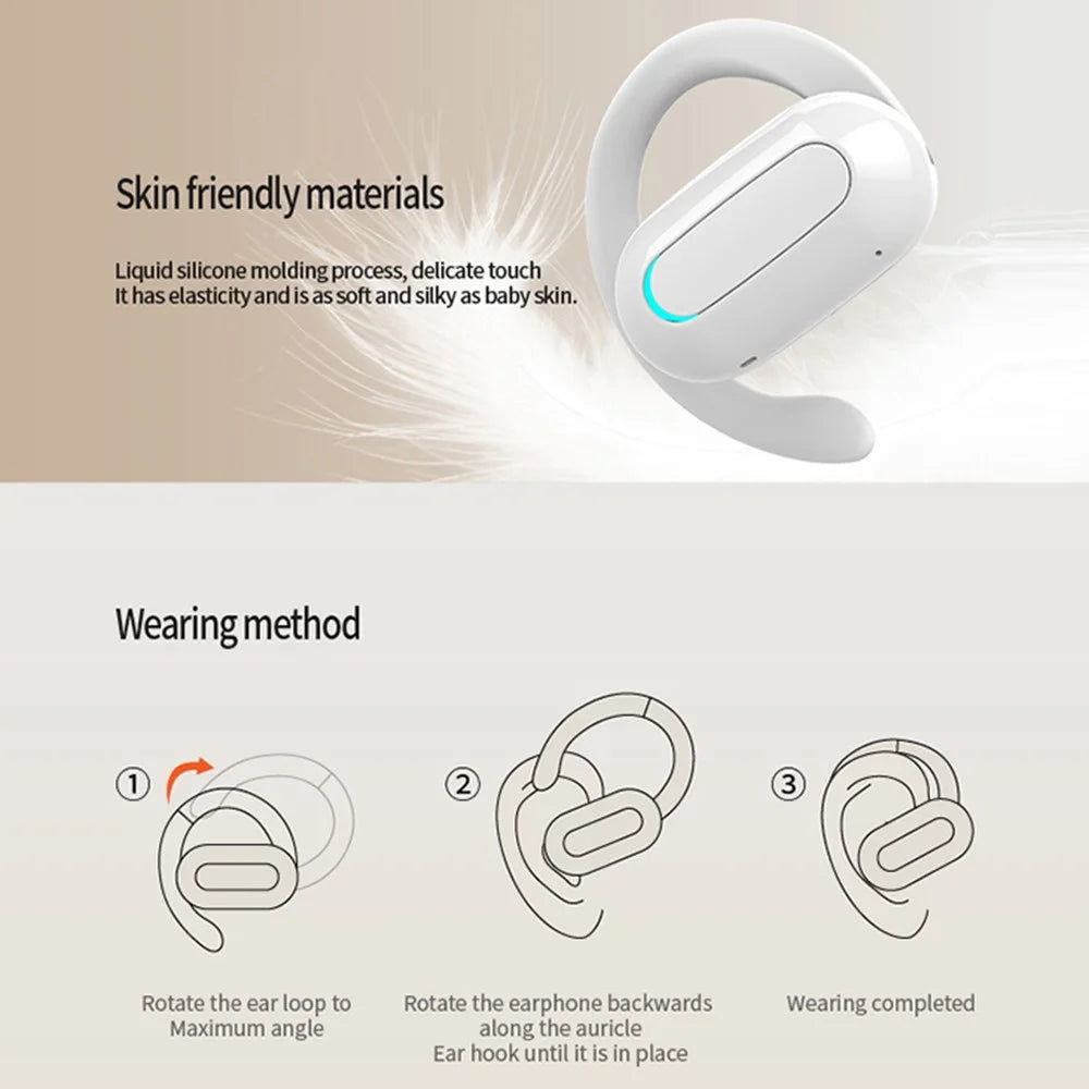 M-F9 Single Ear Wireless Bluetooth-compatible 5.3 Earhook Headset Sports Running Music Earphone - Black - 7