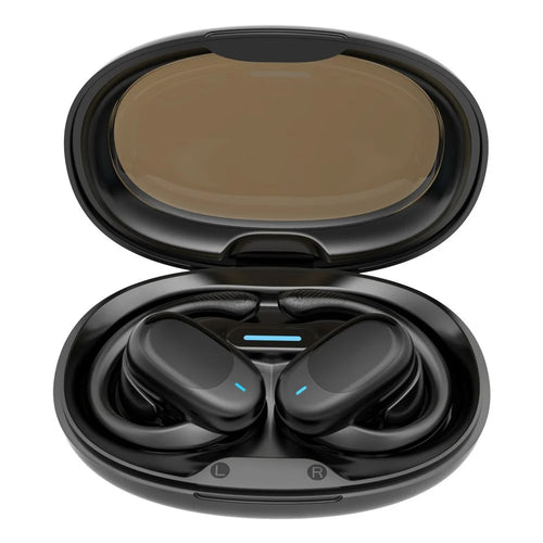 JM05 OWS Air Conduction Bluetooth-compatible Headphones Wireless HiFi Sports Earphones - Black - 1