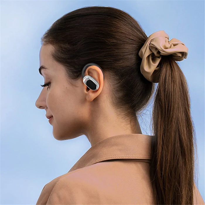 JM11 OWS Air Conduction Bluetooth-compatible Earphones Rotary Hook Wireless Headphones - Black - 2