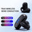F20 Bluetooth-compatible Ear Clip Earphone Digital Display Wireless Music Headset - Black - 5