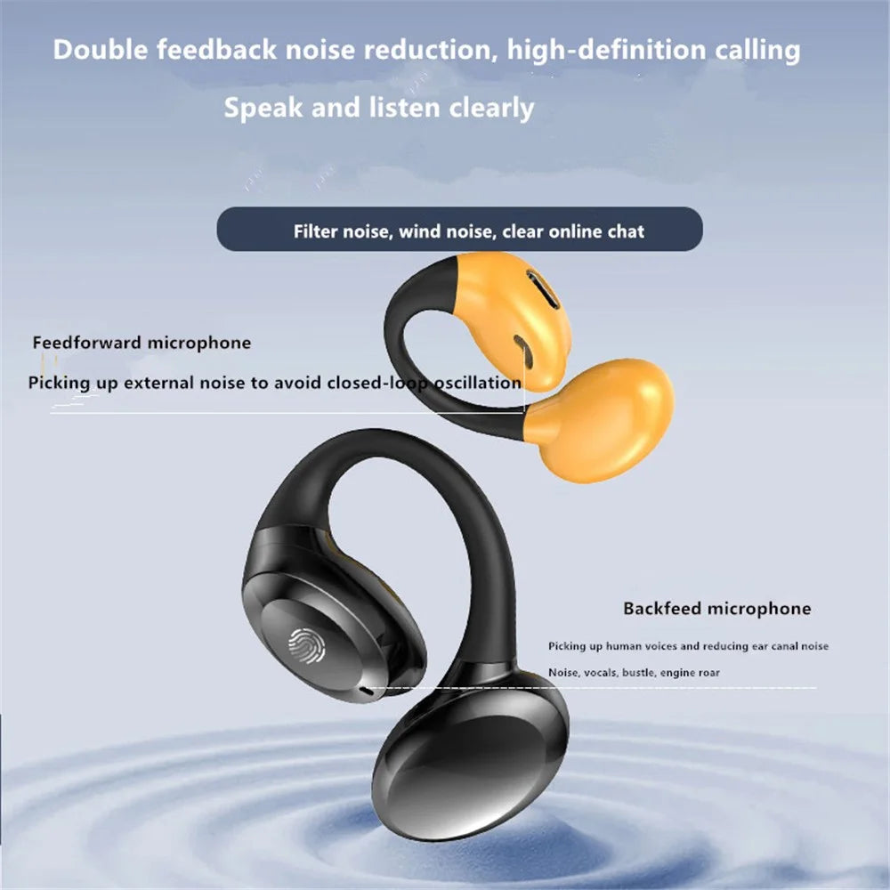 GD06 Single Ear Bluetooth-compatible 5.3 Earhook Headset Wireless Earphone - White - 3