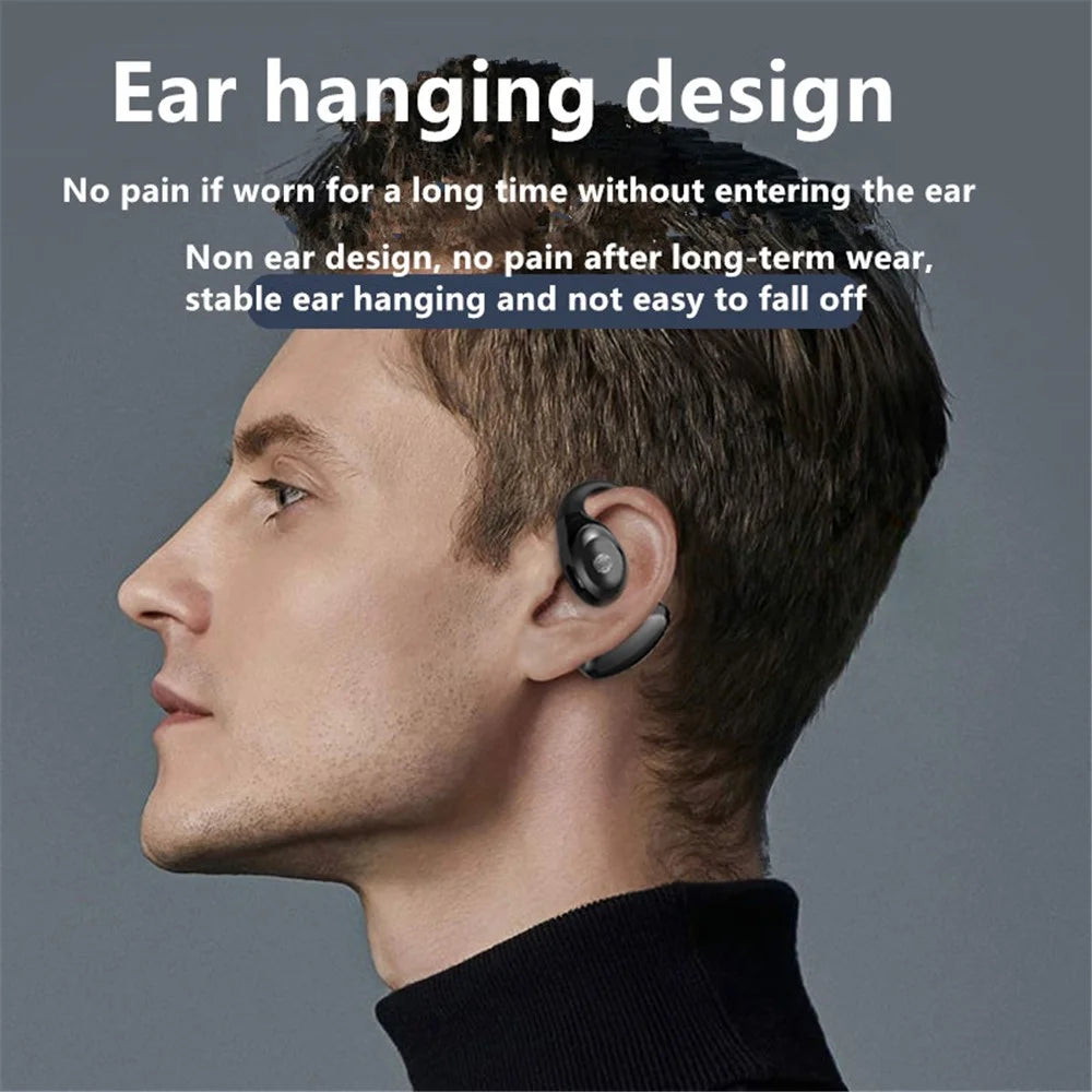 GD06 Single Ear Bluetooth-compatible 5.3 Earhook Headset Wireless Earphone - White - 4
