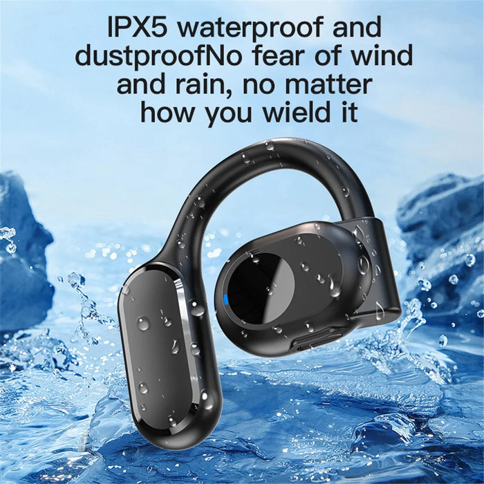 BY99 Single Ear Bluetooth-compatible 5.3 Earhook Headset Air Conduction Earphone - Black - 6
