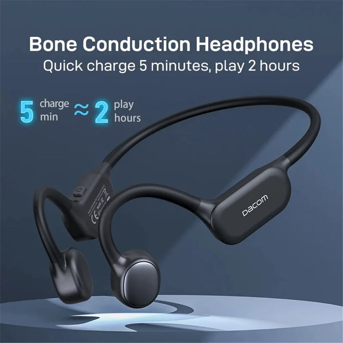 DACOM E80 Bone Conduction Headphone Wireless Bluetooth-compatible 5.3 Earphone - Black - 2