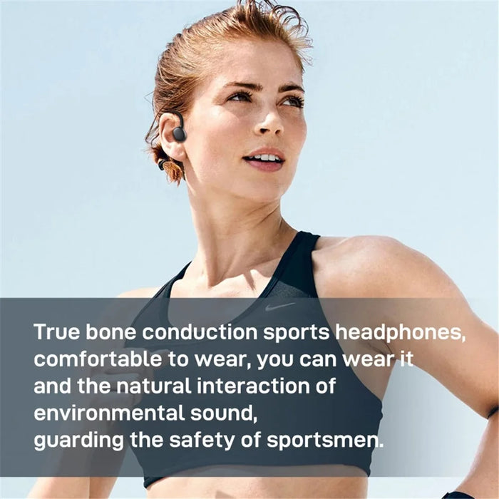 DACOM E80 Bone Conduction Headphone Wireless Bluetooth-compatible 5.3 Earphone - Black - 4