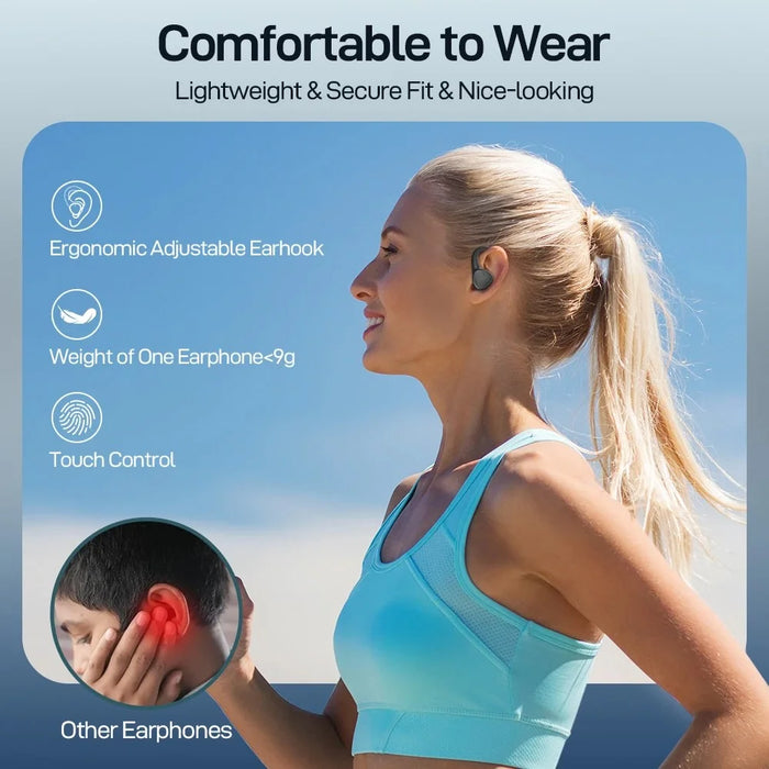 DACOM G86 FreeBeats Bluetooth-compatible Earphone Waterproof Music Headset - Black - 5