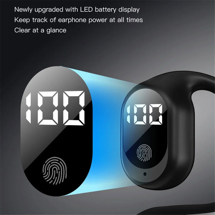 FN-98 Single Ear Bluetooth-compatible Ear Hanging Headset Wireless Earphone - Black - 5
