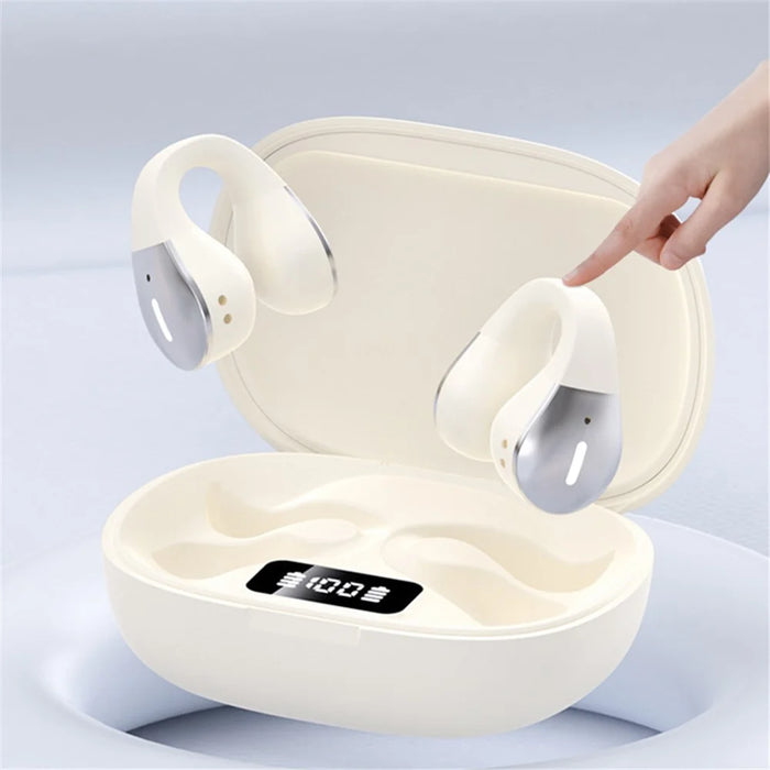 W600 Bluetooth-compatible 5.3 Sports Ear Clip Earphone Touch Control Music Headset - 2
