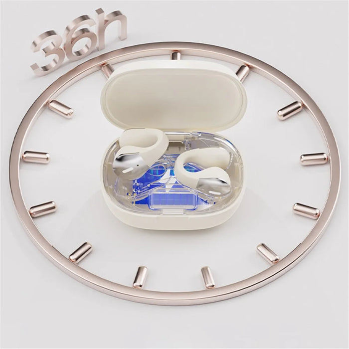 W600 Bluetooth-compatible 5.3 Sports Ear Clip Earphone Touch Control Music Headset - 4