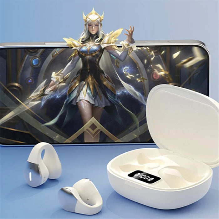 W600 Bluetooth-compatible 5.3 Sports Ear Clip Earphone Touch Control Music Headset - 6