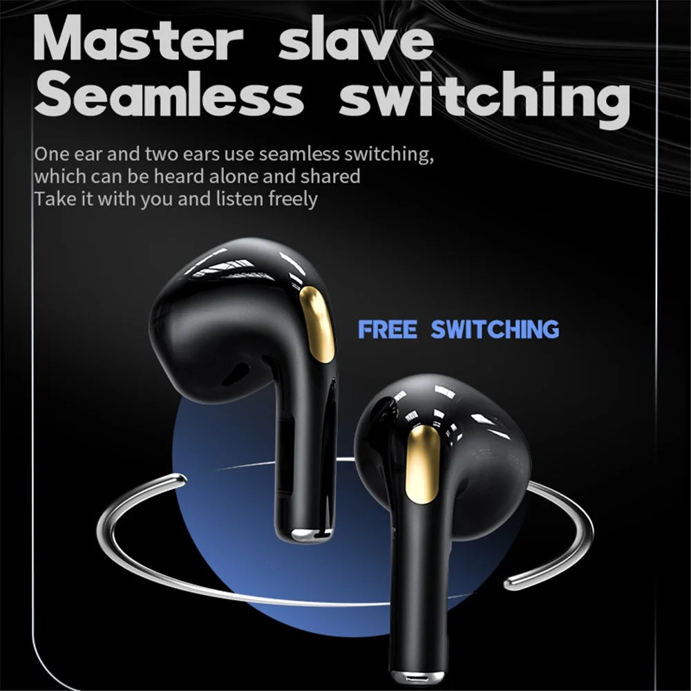 KM89 TWS Bluetooth-compatible 5.3 Earphone Stereo Music Gaming Wireless Headset - Silver - 5