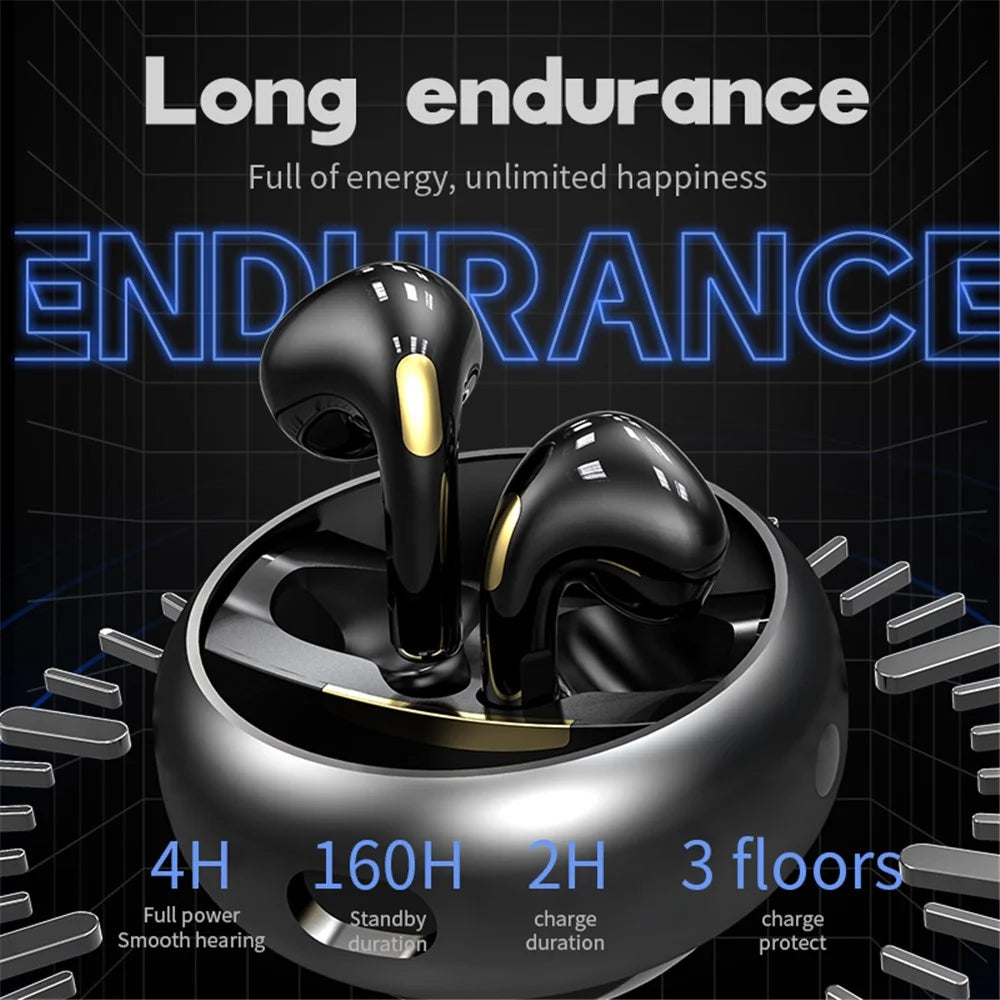 KM89 TWS Bluetooth-compatible 5.3 Earphone Stereo Music Gaming Wireless Headset - Silver - 6
