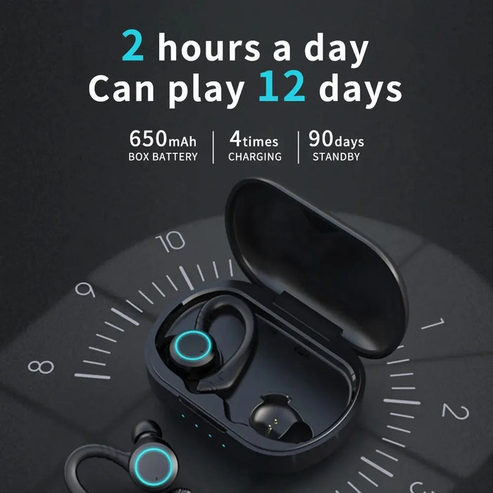 BE1033 Bluetooth-compatible Sports Earbuds IPX7 Waterproof HiFi Stereo Sound Earhook Wireless Earbuds - 5