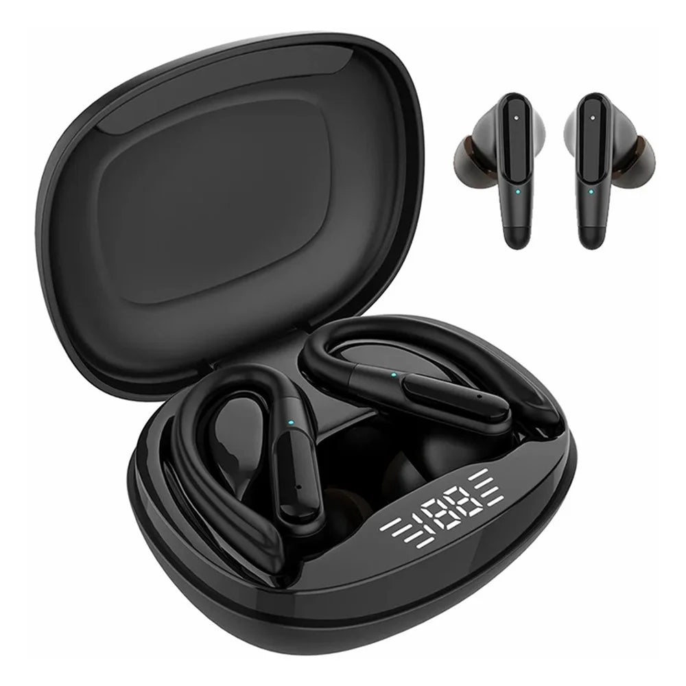 BE1043 Noise Reduction Bluetooth-compatible Earphone Wireless Music Headset with Detachable Earhook - 1