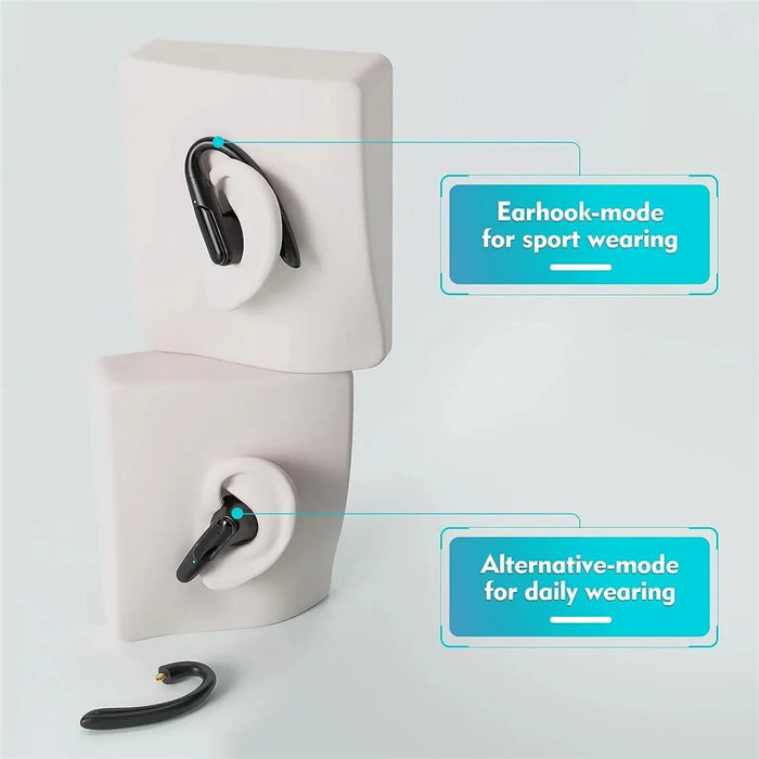 BE1043 Noise Reduction Bluetooth-compatible Earphone Wireless Music Headset with Detachable Earhook - 3