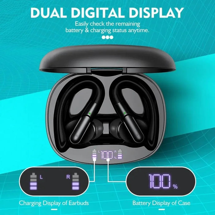 BE1043 Noise Reduction Bluetooth-compatible Earphone Wireless Music Headset with Detachable Earhook - 7