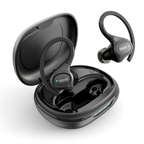 BE1039 Noise Canceling Ear Hook Bluetooth-compatible Headphones Wireless In-ear Earphones - 1