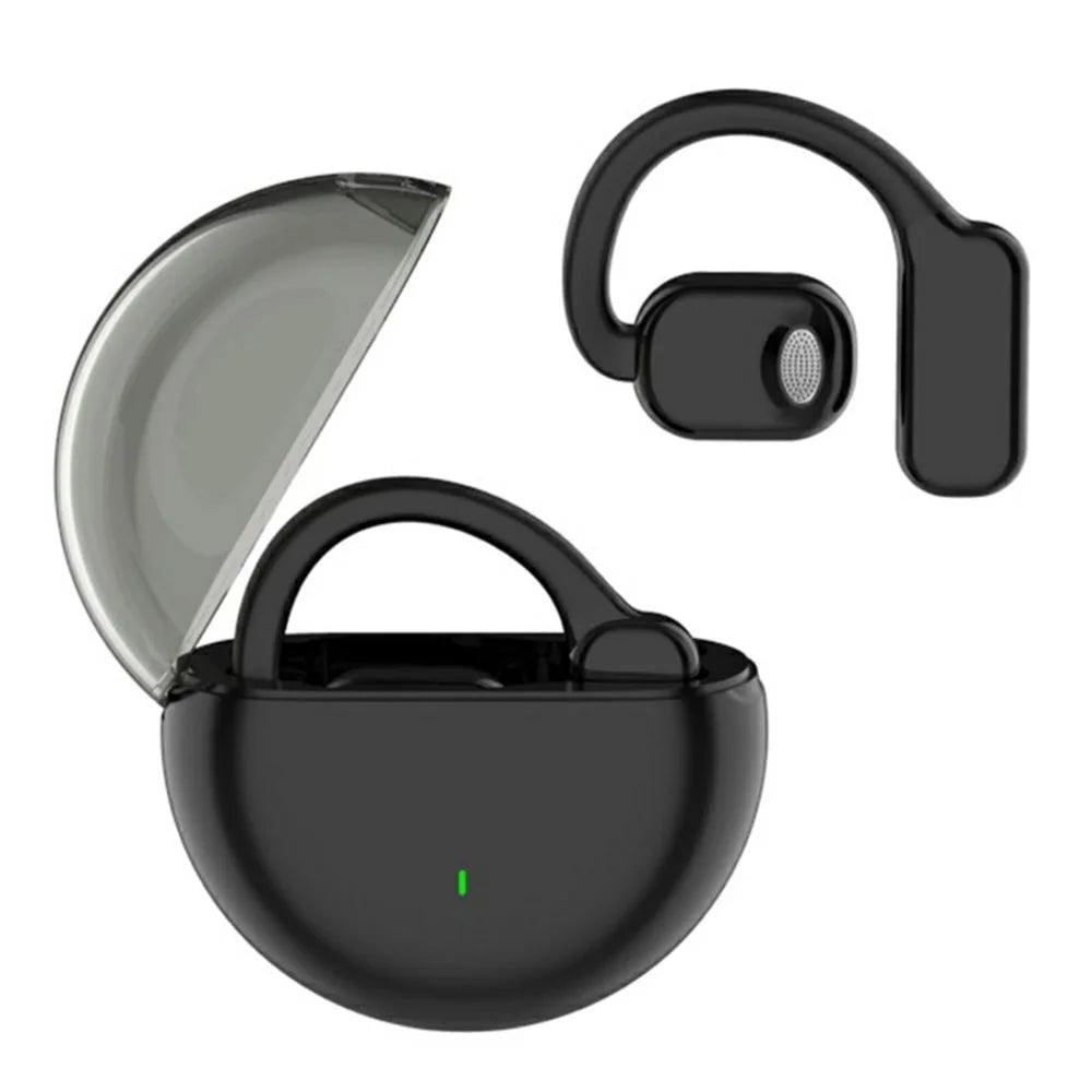 M6 IPX5 Waterproof Hanging Ear Headphones OWS Wireless Bluetooth-compatible Earphones - Black - 1