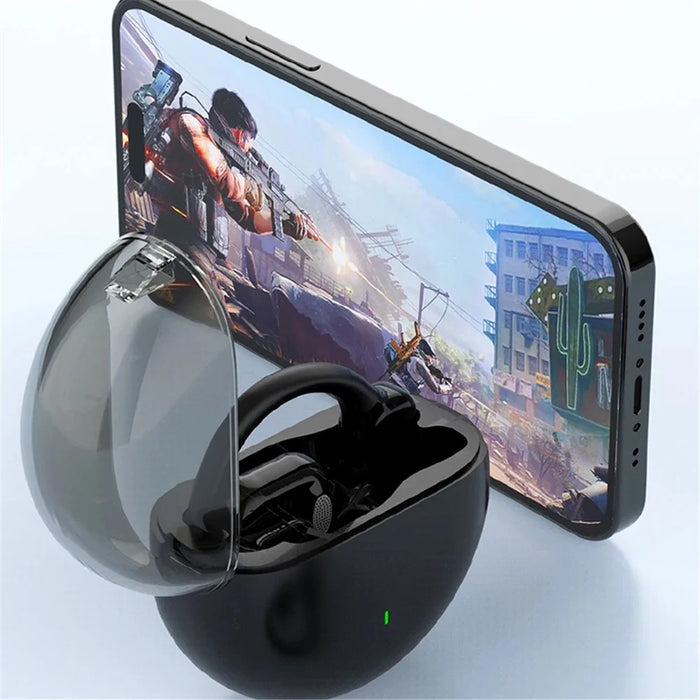 M6 IPX5 Waterproof Hanging Ear Headphones OWS Wireless Bluetooth-compatible Earphones - Black - 2