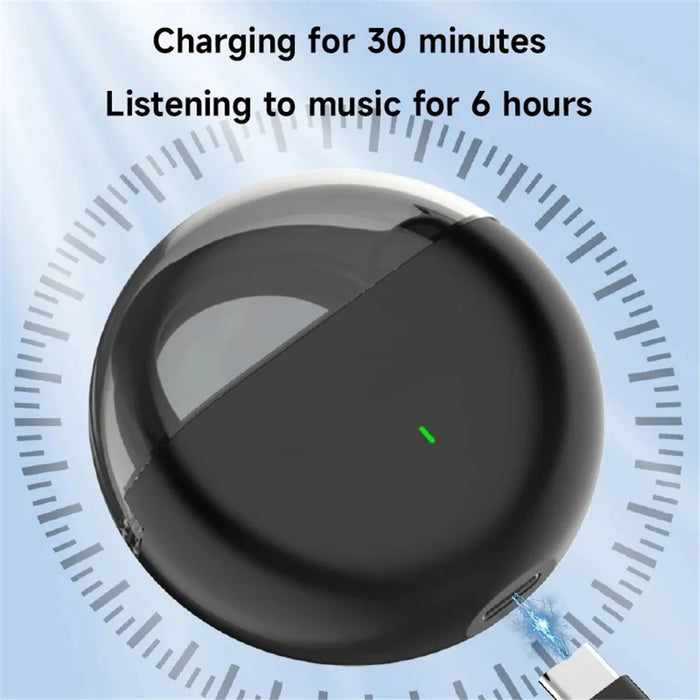 M6 IPX5 Waterproof Hanging Ear Headphones OWS Wireless Bluetooth-compatible Earphones - Black - 5