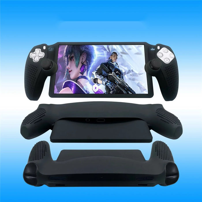 For Sony PS5 Portal Anti-Scratch Game Controller Protector Silicone Sleeve Case - Black - 5