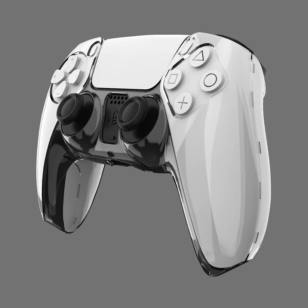 Split Type Clear PC Cover for PS5 Game Controller Ultra Thin Protective Case - Transparent - 3