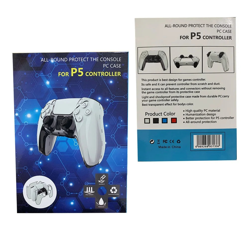 Split Type Clear PC Cover for PS5 Game Controller Ultra Thin Protective Case - Transparent - 6