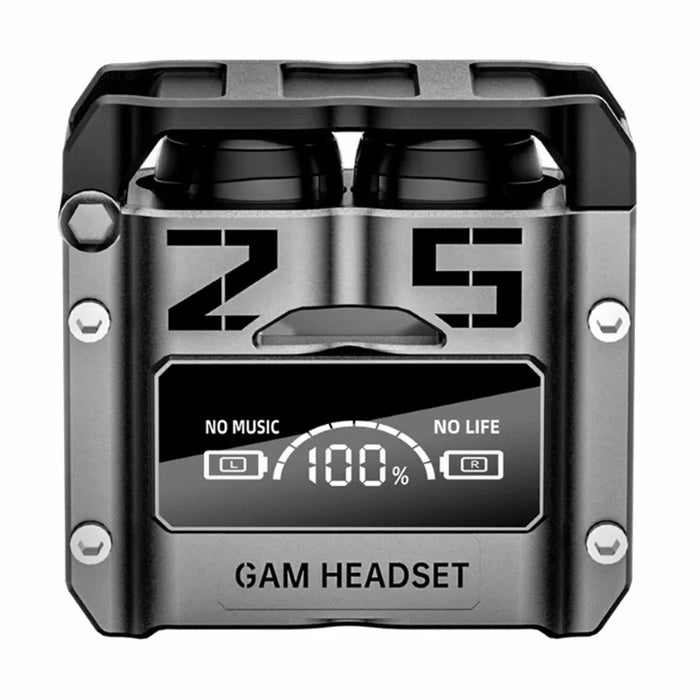 M25 Mecha Design Bluetooth-compatible Earphone Digital Display TWS Gaming Wireless In-ear Headset - Black - 2