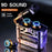 M25 Mecha Design Bluetooth-compatible Earphone Digital Display TWS Gaming Wireless In-ear Headset - Black - 3