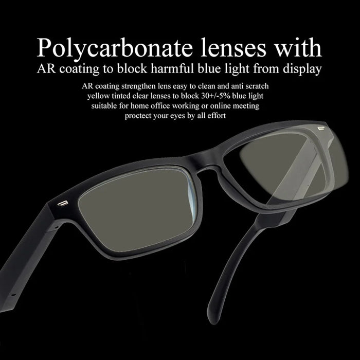 KY01 Waterproof Smart Glasses Open Ear Headphone Bluetooth-compatible Music Headset - Anti Blue Light Design - 7
